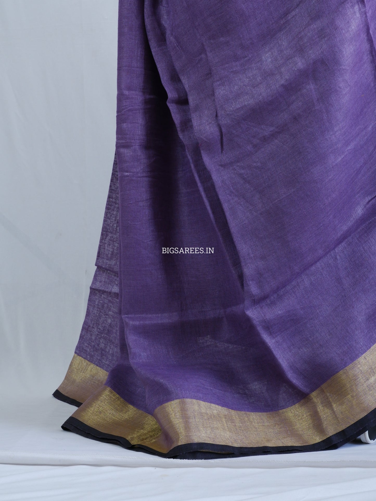 Pure Linen By Linen Saree With running Blouse