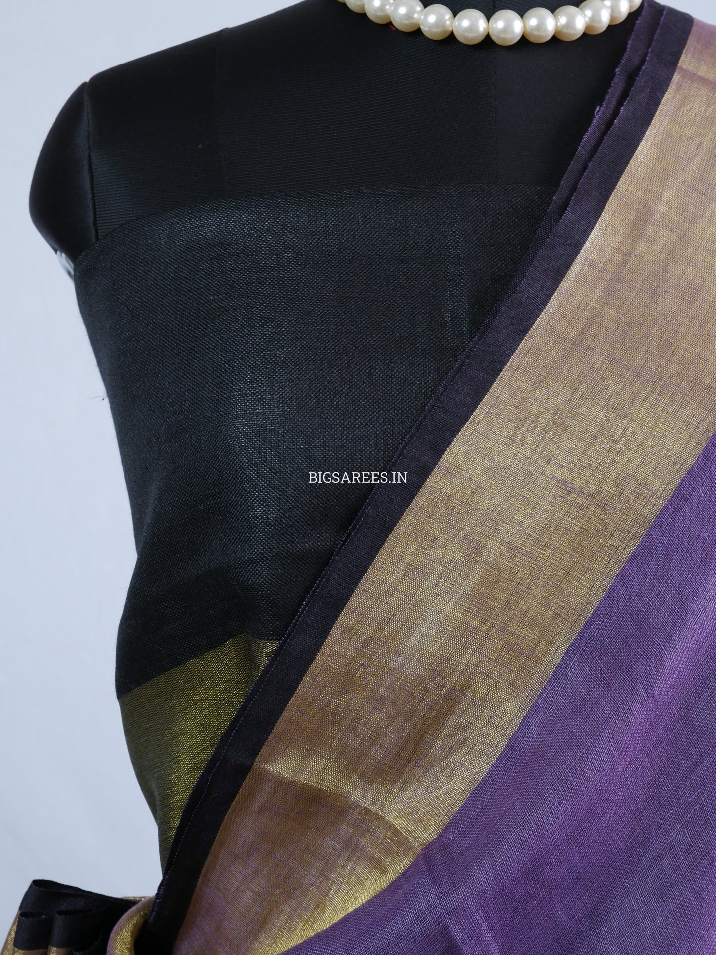 Pure Linen By Linen Saree With running Blouse