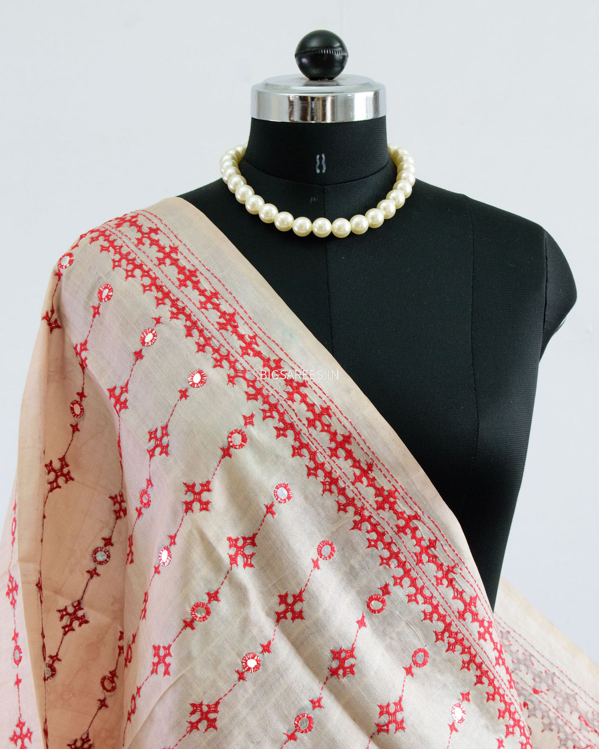Kutchi Work Dupatta | Tussar Silk |