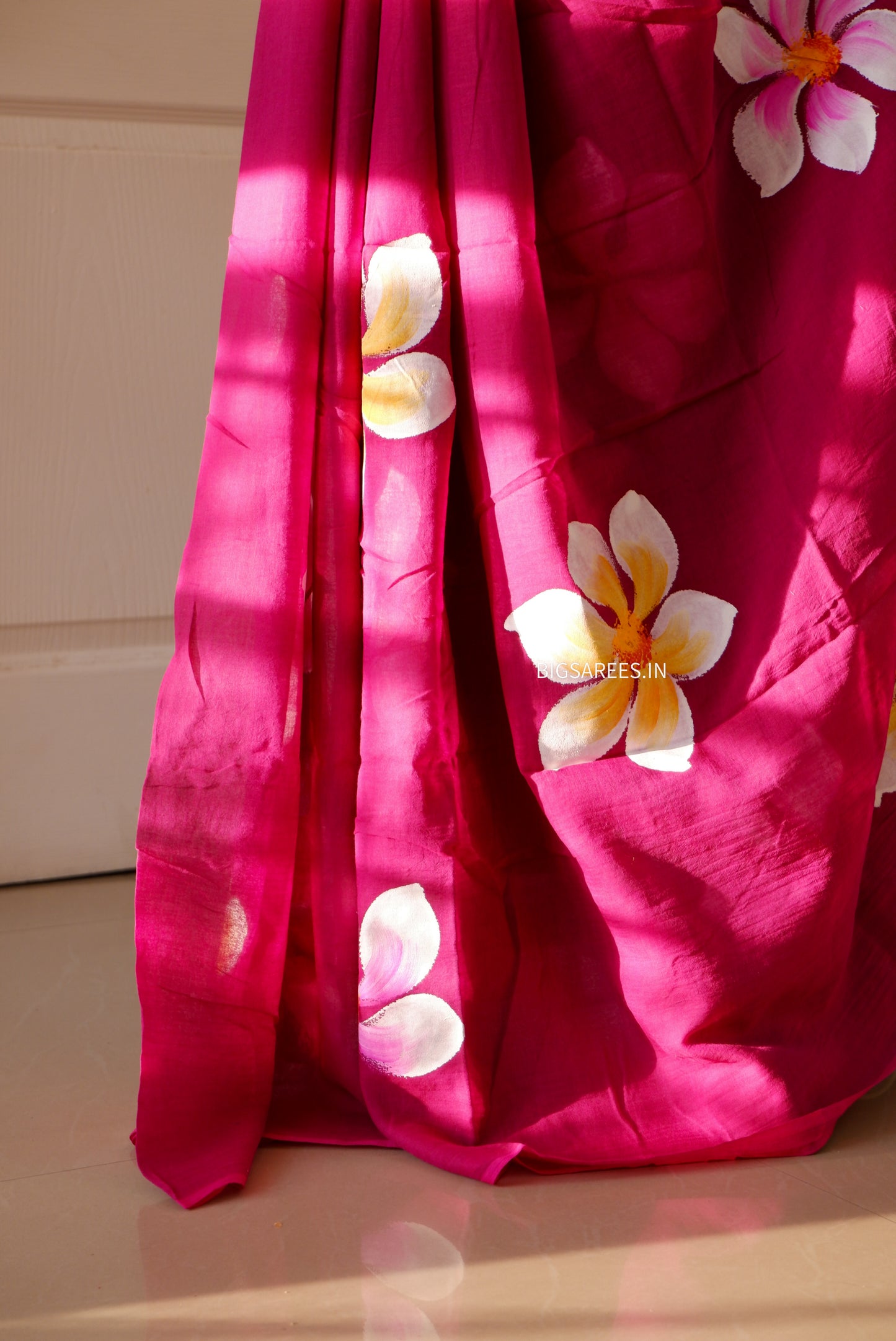 Hand Painted Mul Cotton Saree with Blouse