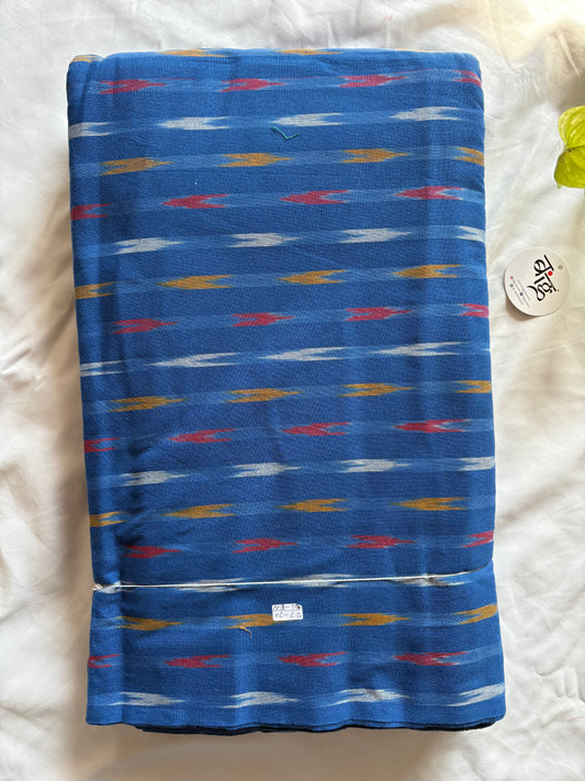 Ikkat woven pure Cotton running fabric