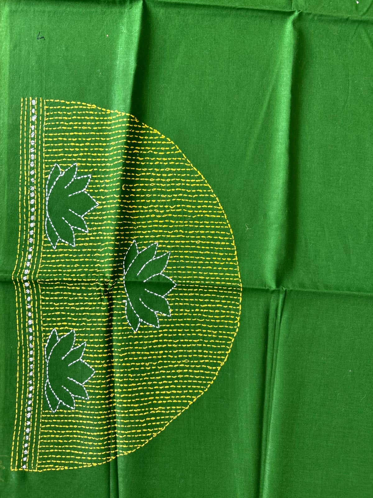 Kantha stitch Cotton Blouse Piece