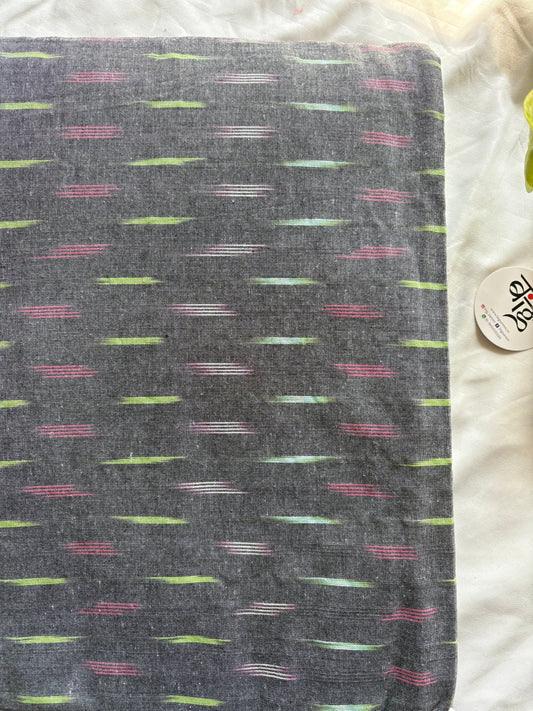 Ikkat woven pure Cotton running fabric