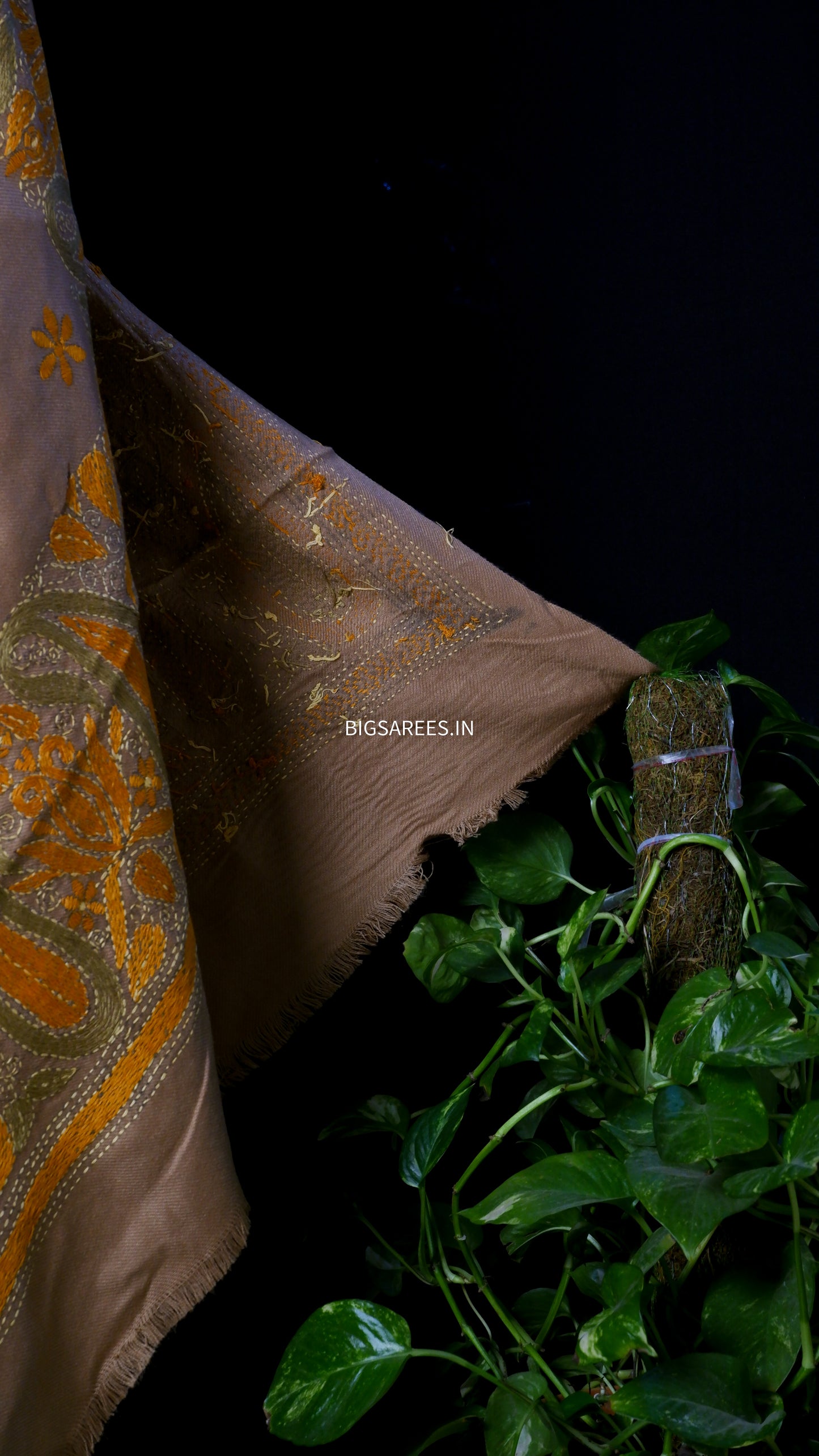 Kantha Hand Embroidered Warm Shawl