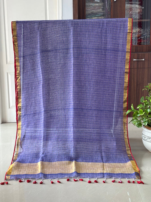 Handloom woven pure Linen By Linen Saree