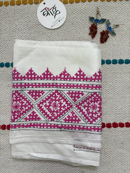 Gujrati work blouse pieces in art silk 1 mtr