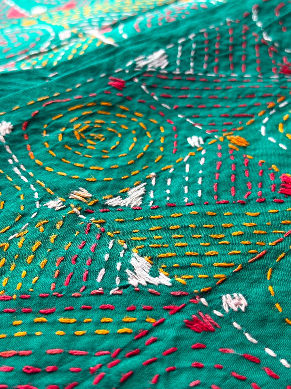 Kantha Stitch Blouse Piece | Cotton | 1 Meter
