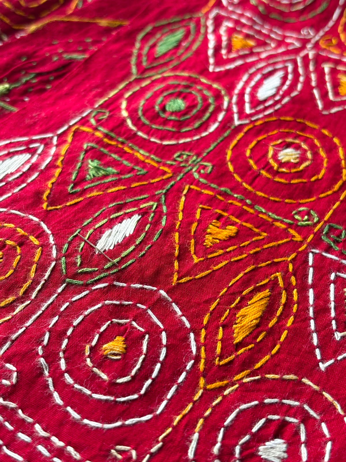 Kantha Stitch Blouse Piece | Cotton | 1 Meter