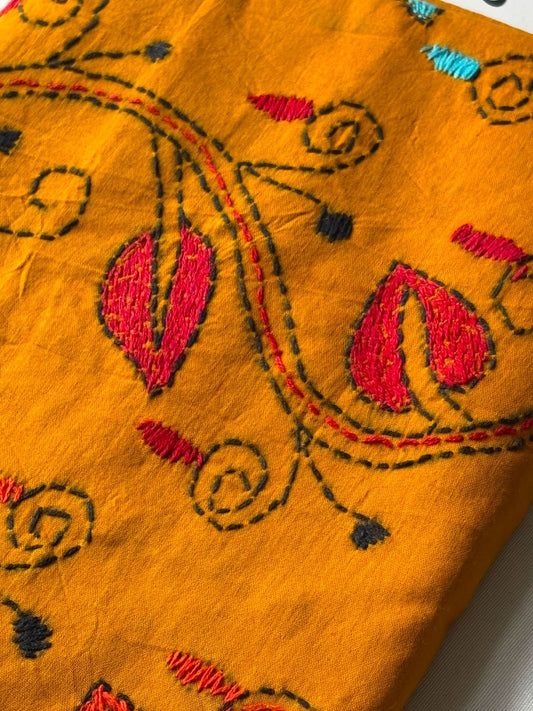 Kantha Stitch Blouse Piece | Cotton | 1 Meter