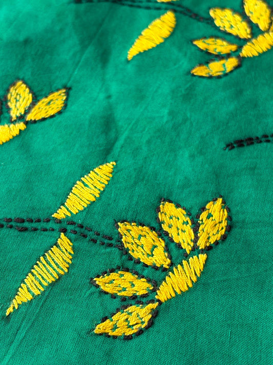 Kantha Stitch Blouse Piece | Cotton | 1 Meter