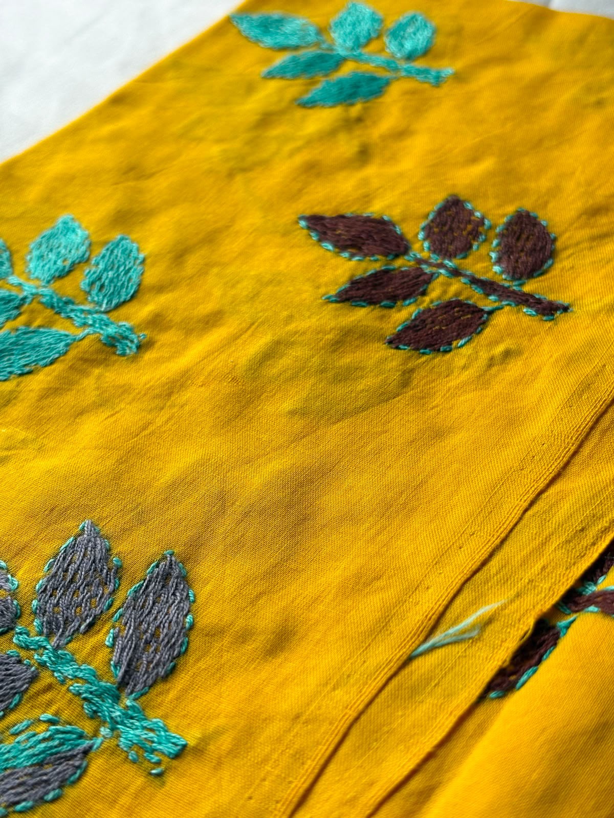 Kantha Stitch Blouse Piece | Cotton | 1 Meter