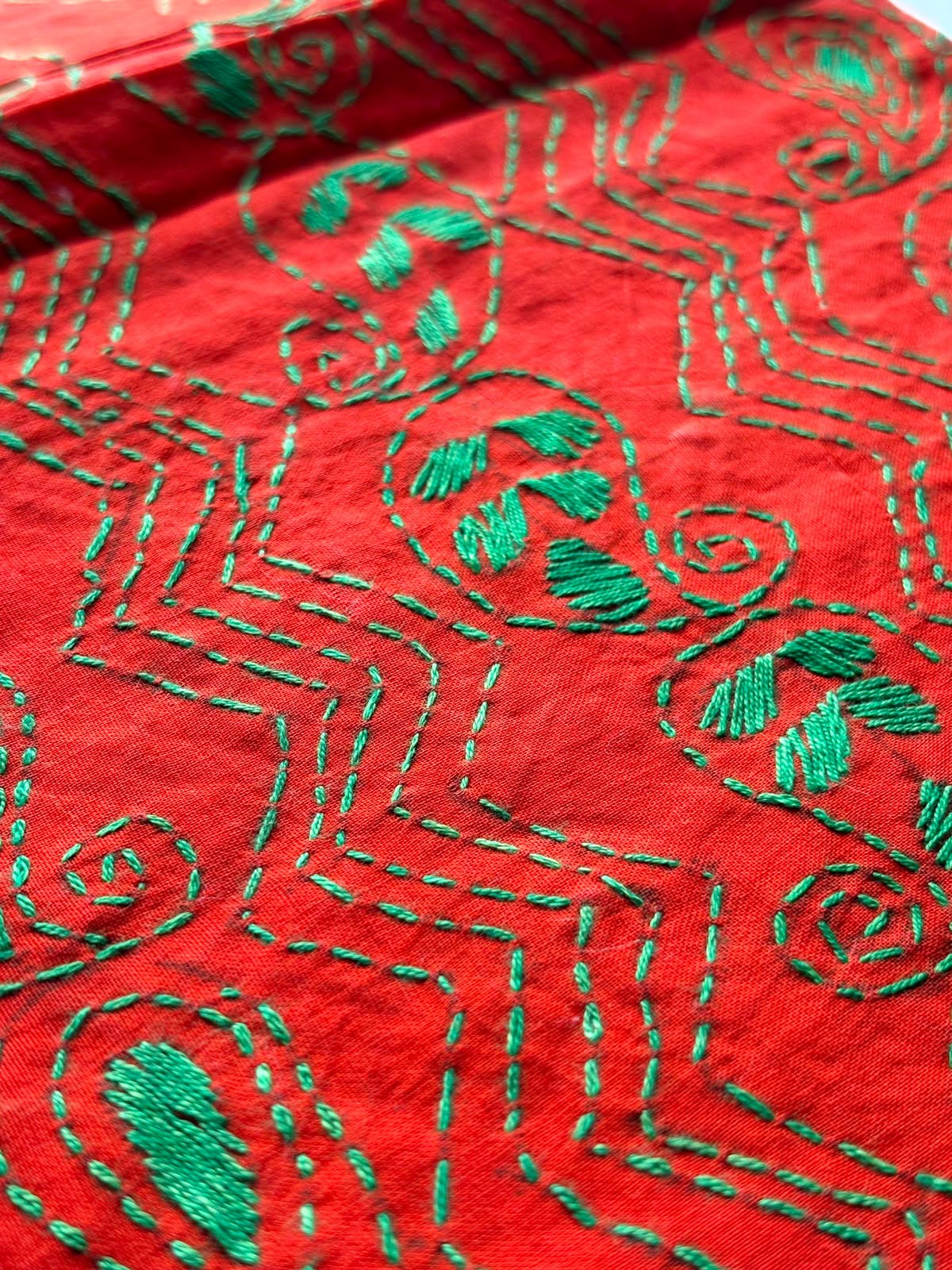 Kantha Stitch Blouse Piece | Cotton | 1 Meter