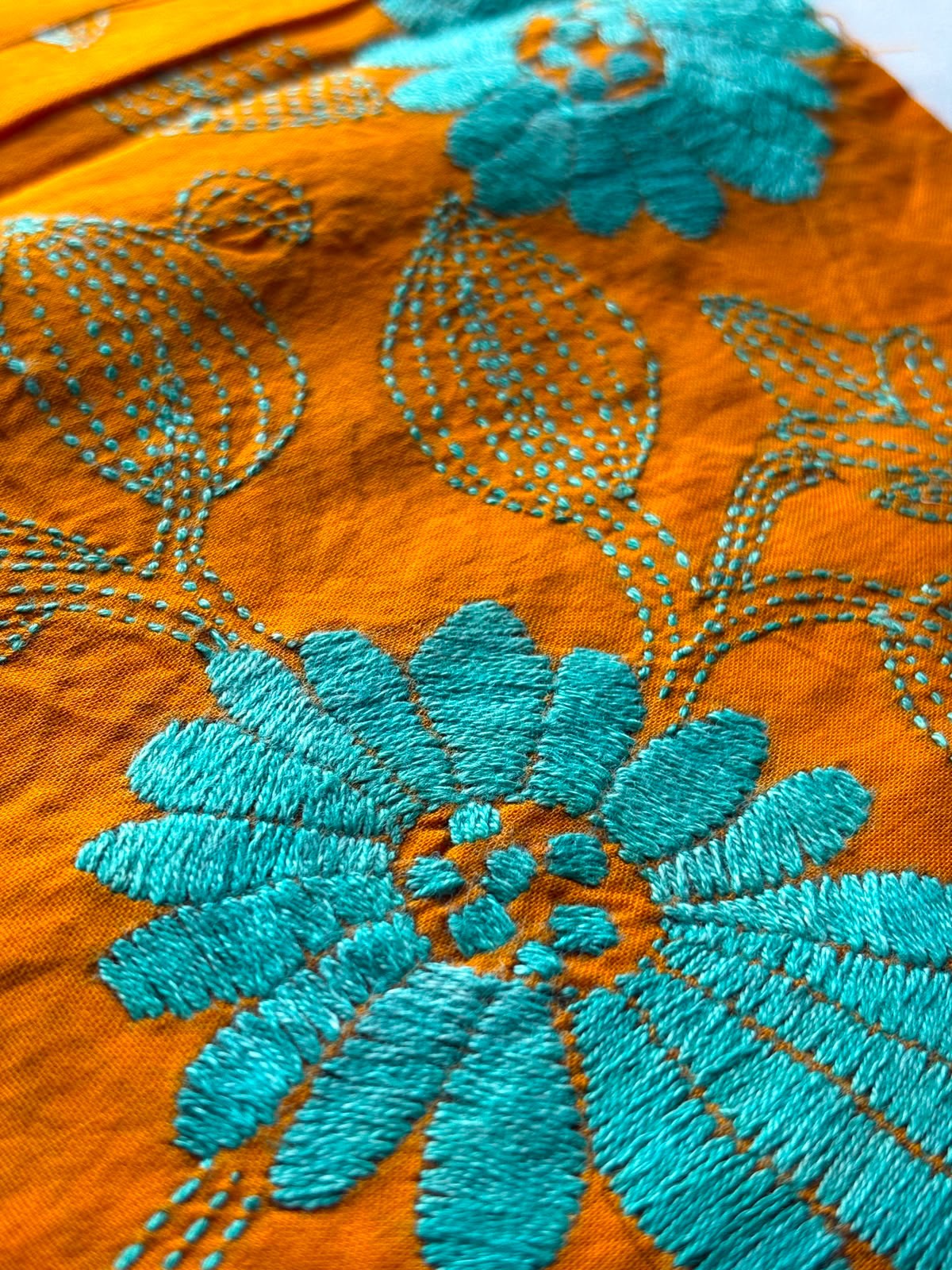 Kantha Stitch Blouse Piece | Cotton | 1 Meter