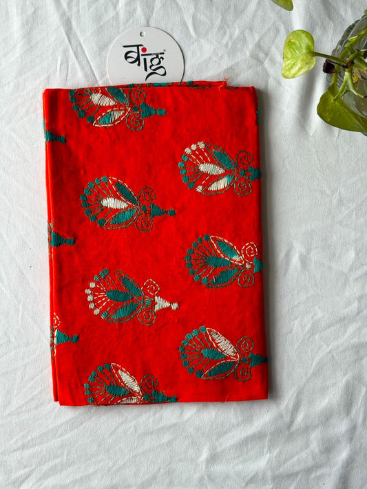 Kantha Stitch Blouse Piece | Cotton | 1 Meter