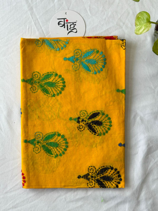 Kantha Stitch Blouse Piece | Cotton | 1 Meter
