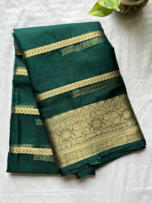 Banarasi Semi Georgette Silk Sarees with Unstitched Running Blouse