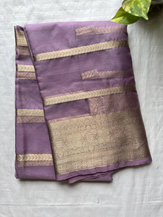 Banarasi Semi Georgette Silk Sarees with Unstitched Running Blouse