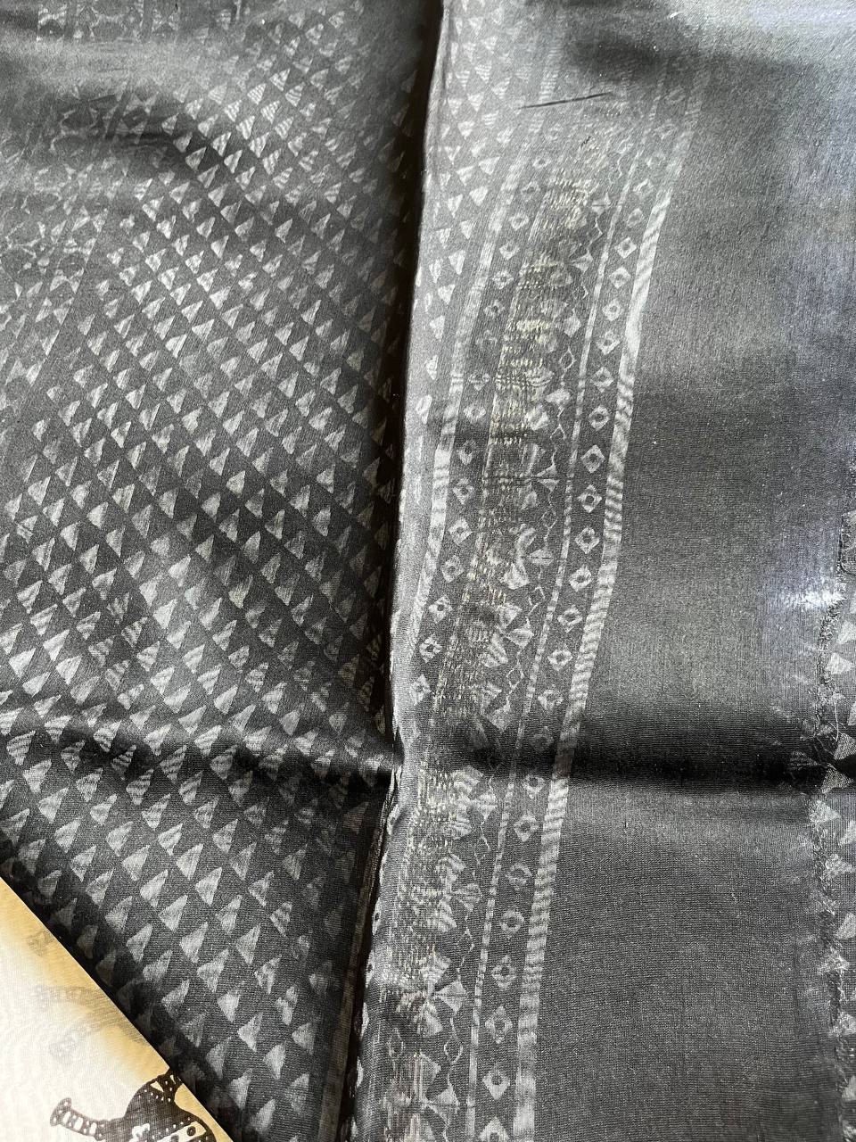 Handblock Printed Chanderi Saree