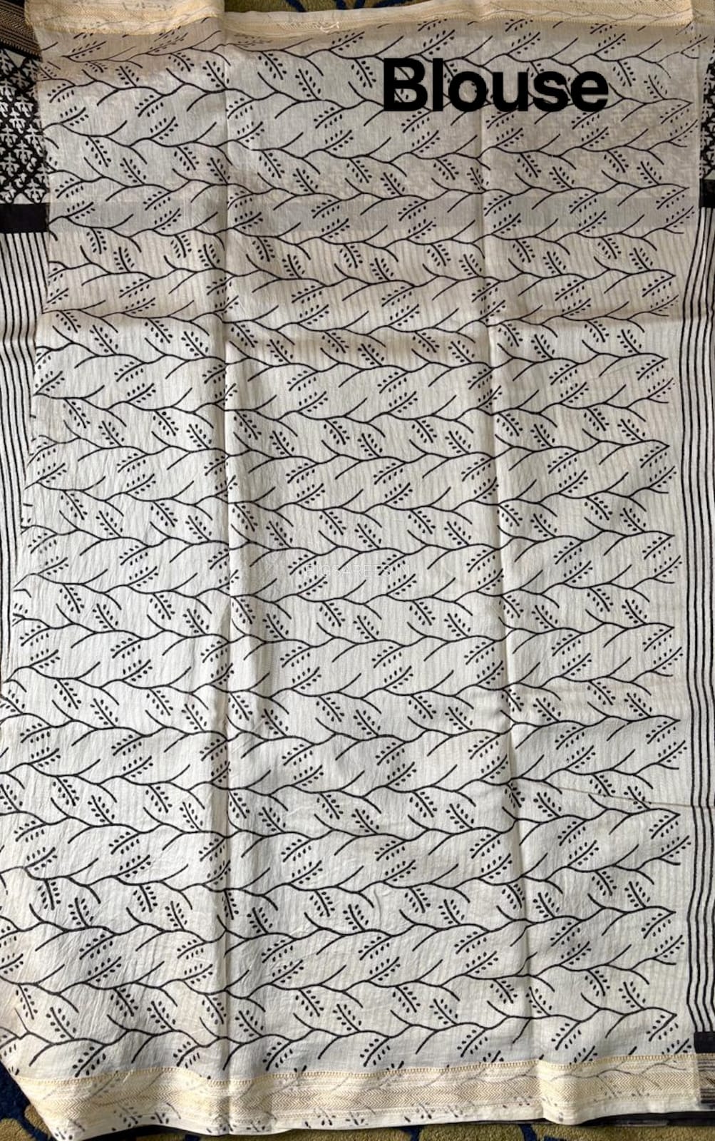 Hand Block Print Saree | Maheshwari Silk |