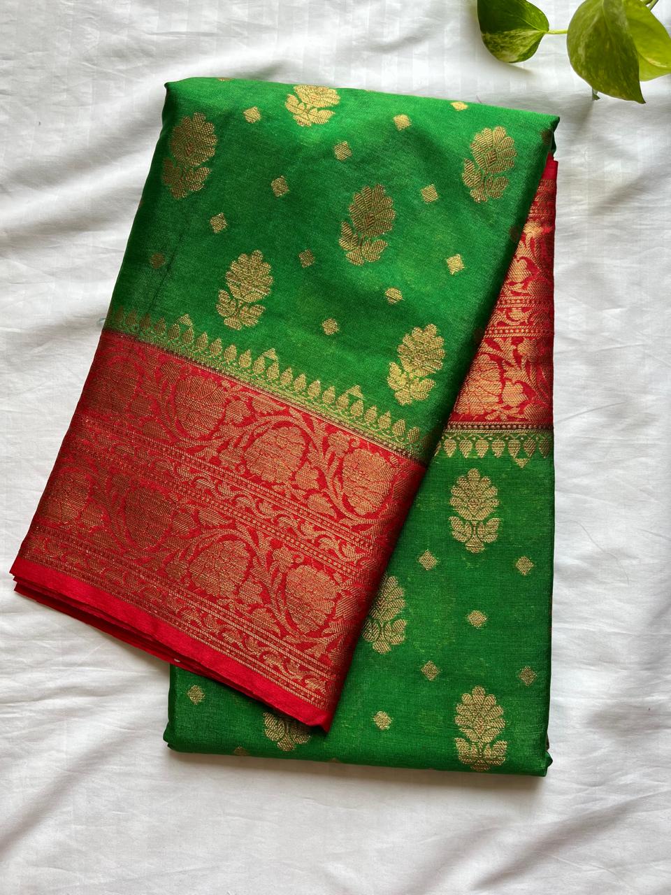 Banarasi Semi Georgette Sarees with Unstitched Running Blouse