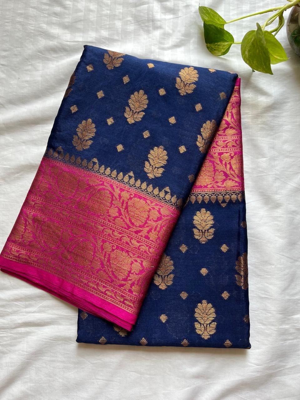 Banarasi Semi Georgette Sarees with Unstitched Running Blouse