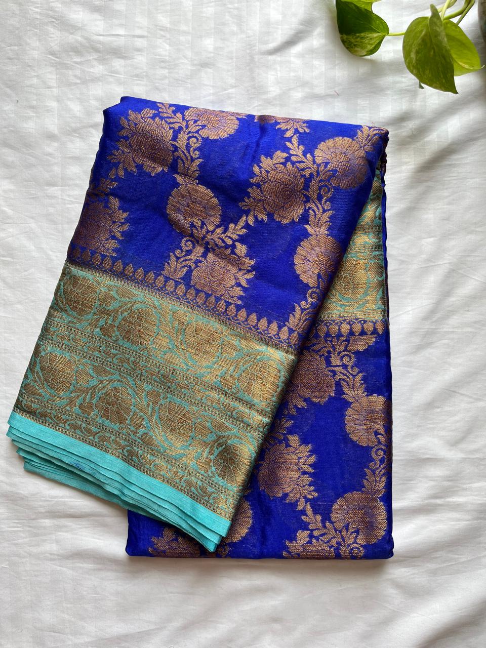 Banarasi Semi Georgette Sarees with Unstitched Running Blouse