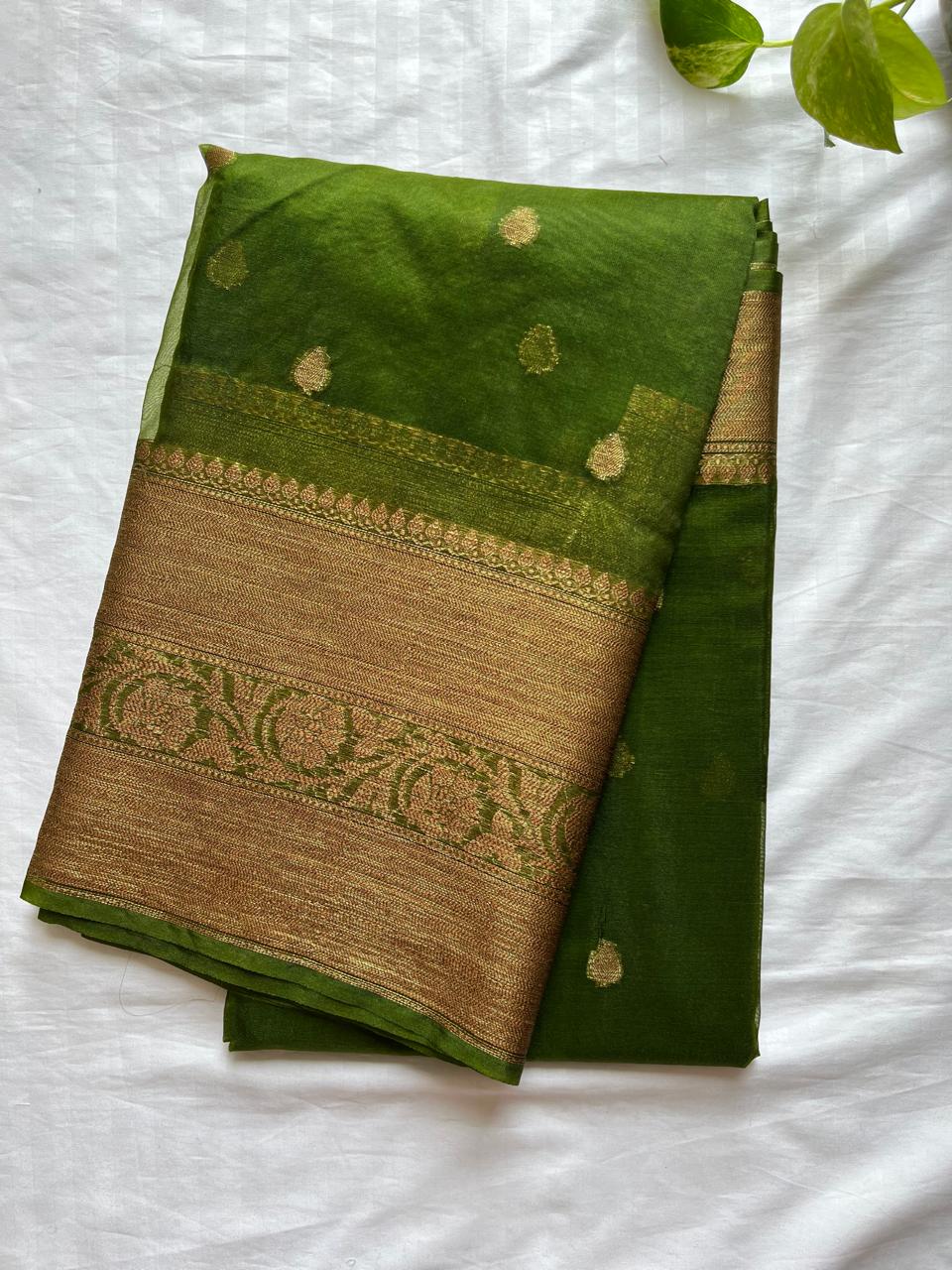 Banarasi Semi Georgette Sarees with Unstitched Running Blouse