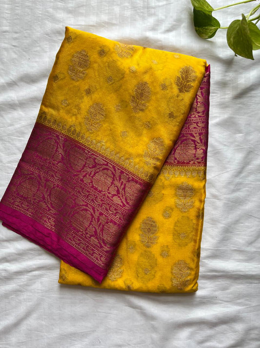 Banarasi Semi Georgette Sarees with Unstitched Running Blouse