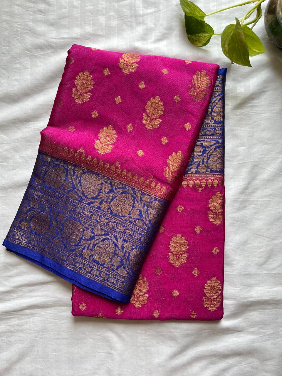 Banarasi Semi Georgette Sarees with Unstitched Running Blouse