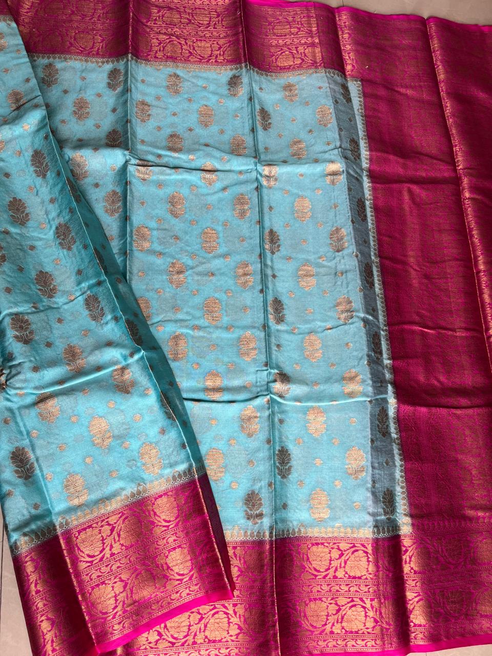 Banarasi Semi Georgette Sarees with Unstitched Running Blouse