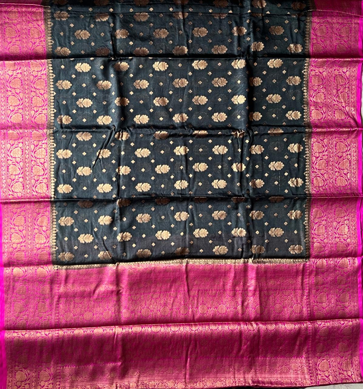 Banarasi Semi Georgette Sarees with Unstitched Running Blouse