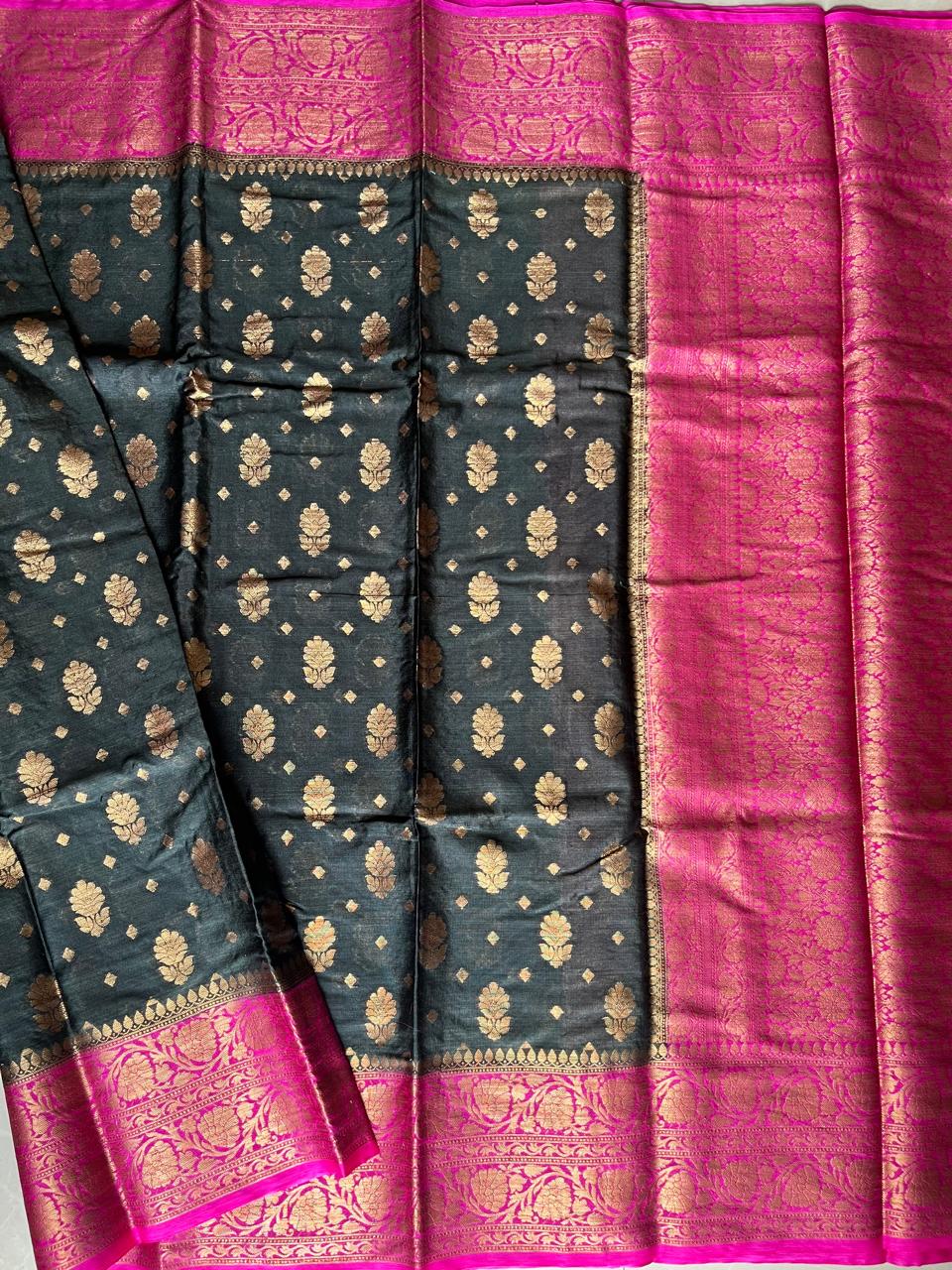 Banarasi Semi Georgette Sarees with Unstitched Running Blouse