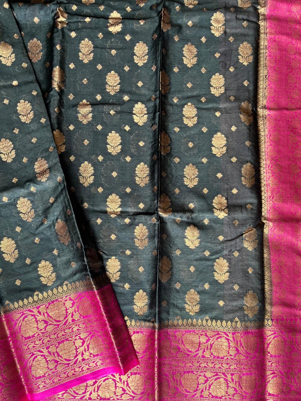 Banarasi Semi Georgette Sarees with Unstitched Running Blouse