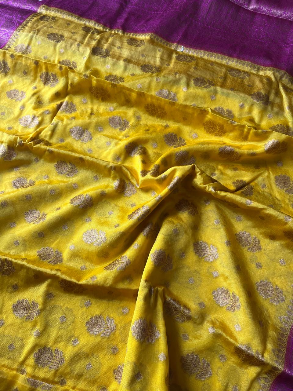 Banarasi Semi Georgette Sarees with Unstitched Running Blouse