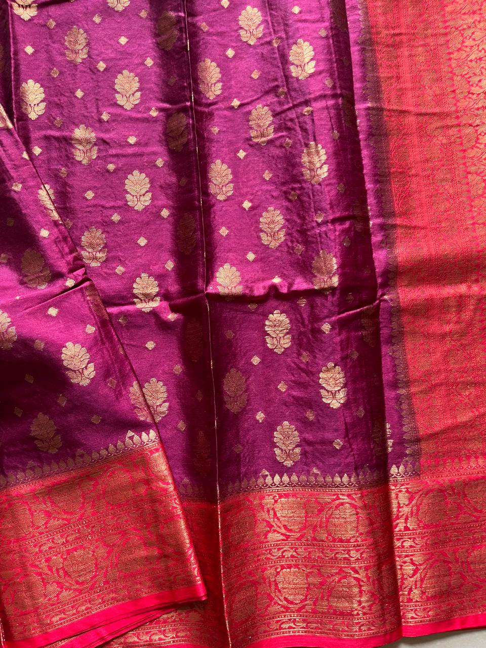 Banarasi Semi Georgette Sarees with Unstitched Running Blouse