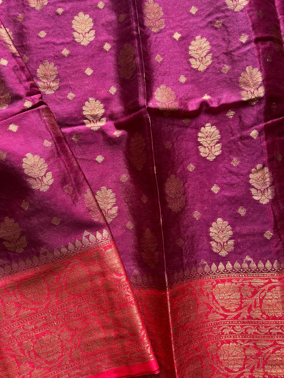 Banarasi Semi Georgette Sarees with Unstitched Running Blouse