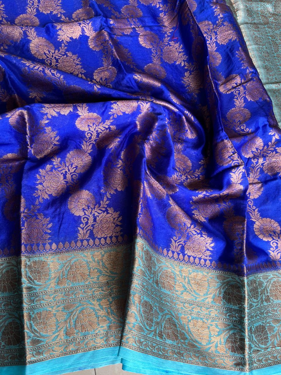 Banarasi Semi Georgette Sarees with Unstitched Running Blouse