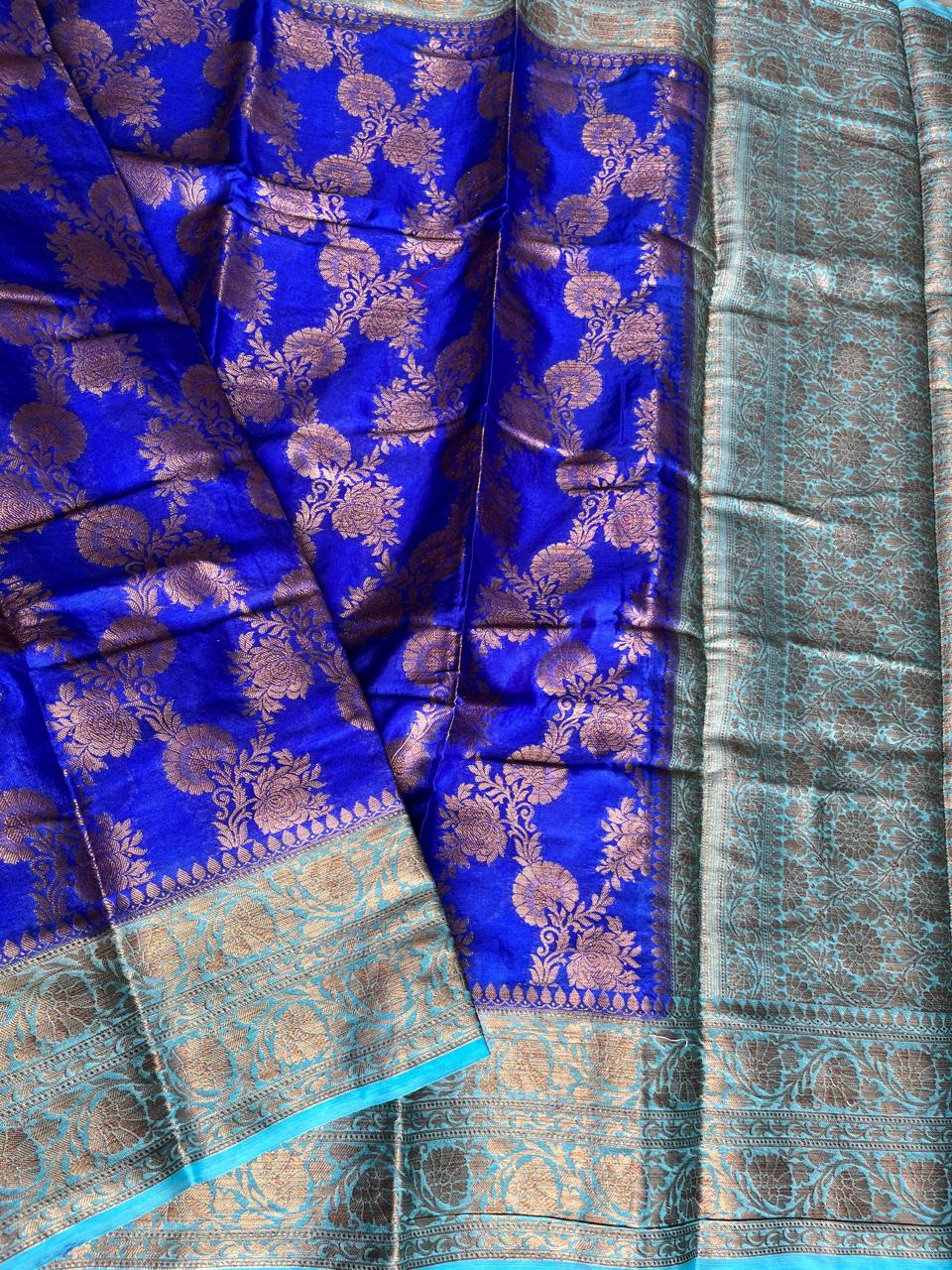 Banarasi Semi Georgette Sarees with Unstitched Running Blouse