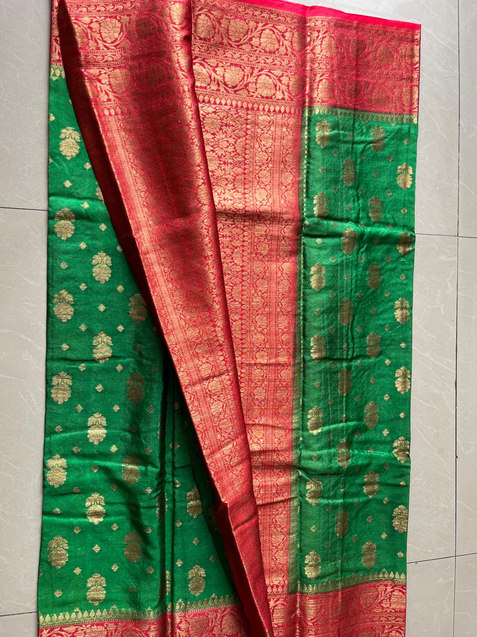 Banarasi Semi Georgette Sarees with Unstitched Running Blouse