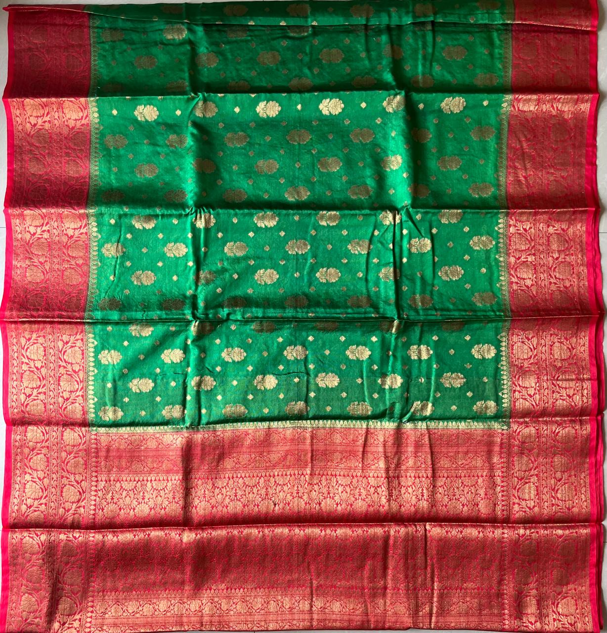 Banarasi Semi Georgette Sarees with Unstitched Running Blouse