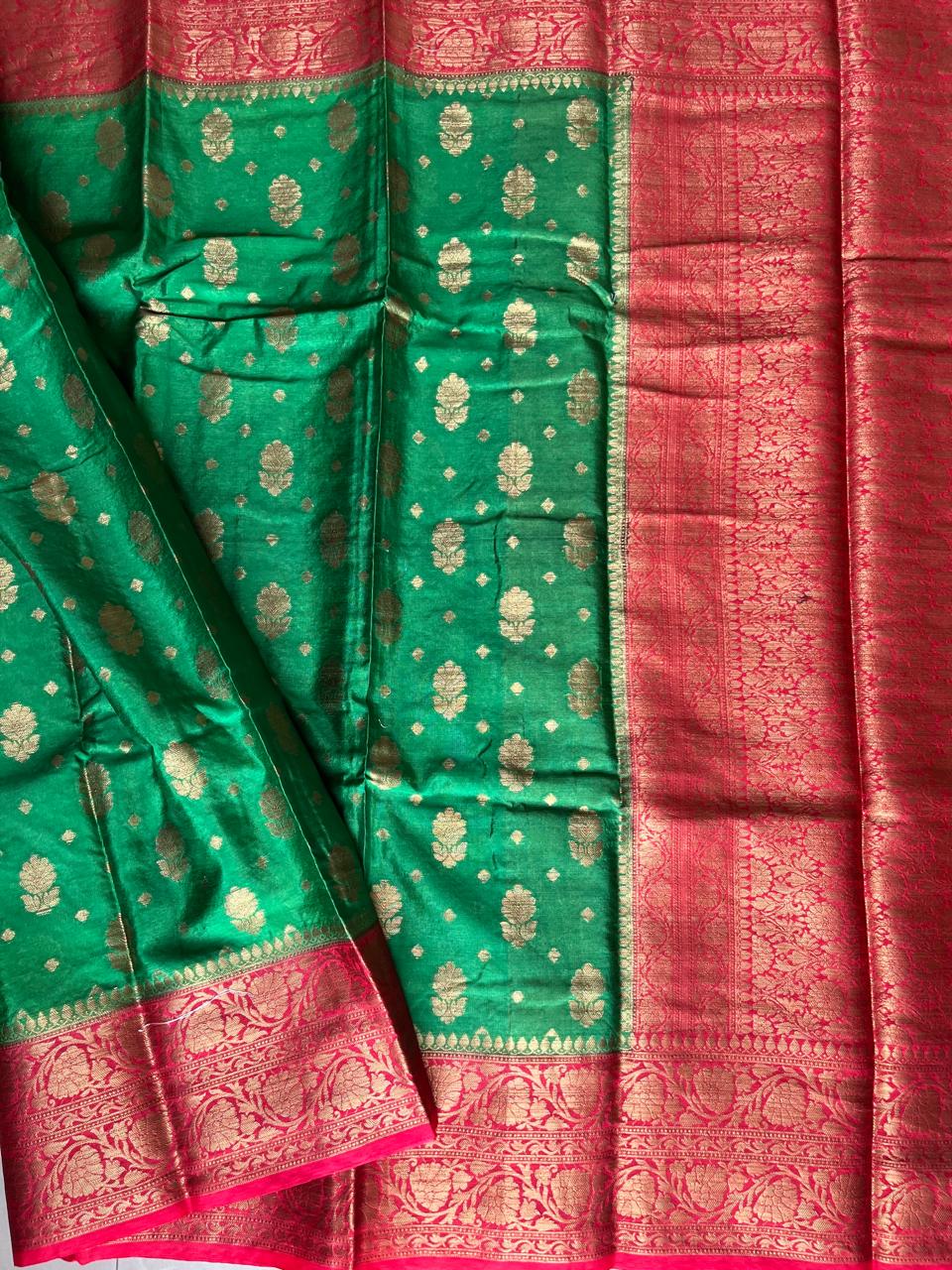 Banarasi Semi Georgette Sarees with Unstitched Running Blouse