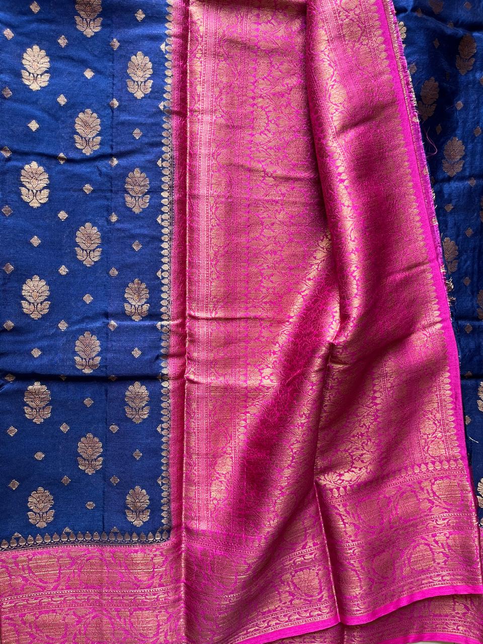 Banarasi Semi Georgette Sarees with Unstitched Running Blouse