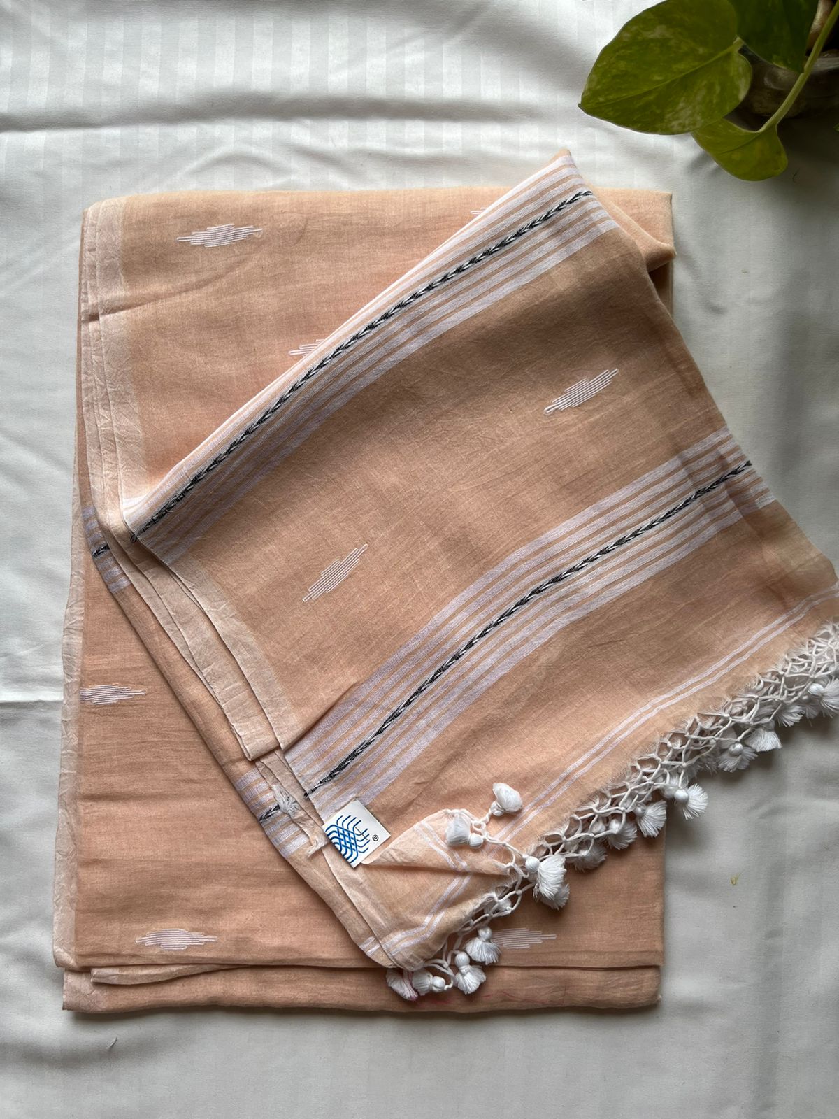 Mul Cotton handwoven Saree (Handloom Marked)