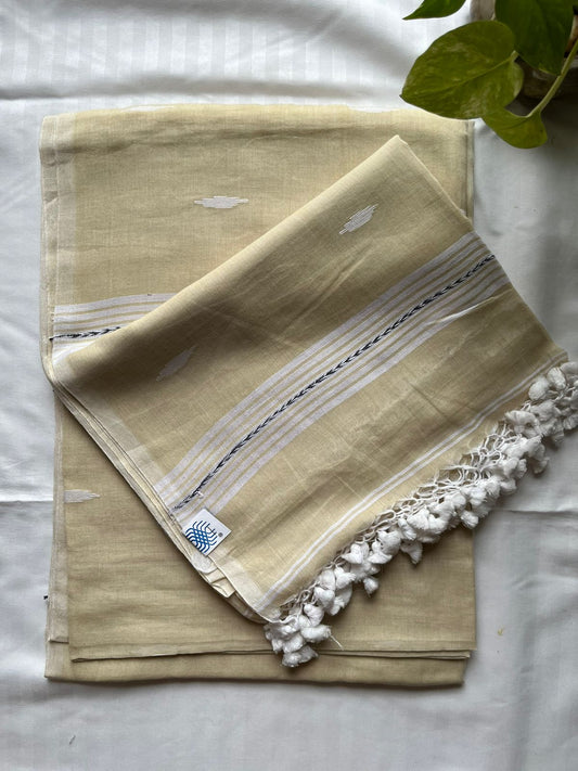 Mul Cotton handwoven Saree (Handloom Marked)