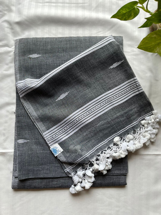 Mul Cotton handwoven Saree (Handloom Marked)