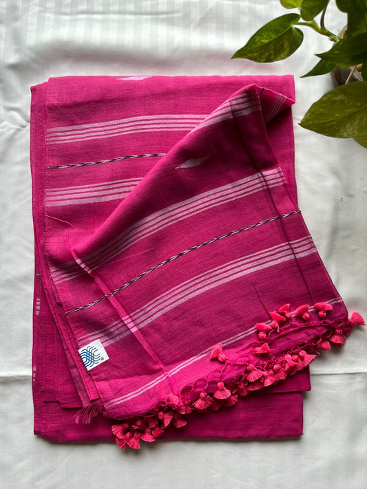 Mul Cotton handwoven Saree (Handloom Marked)