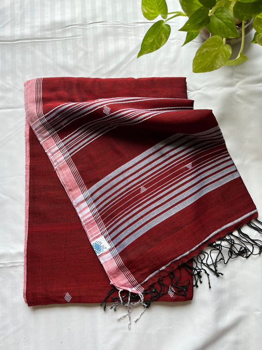 Mul Cotton handwoven Saree (Handloom Marked)