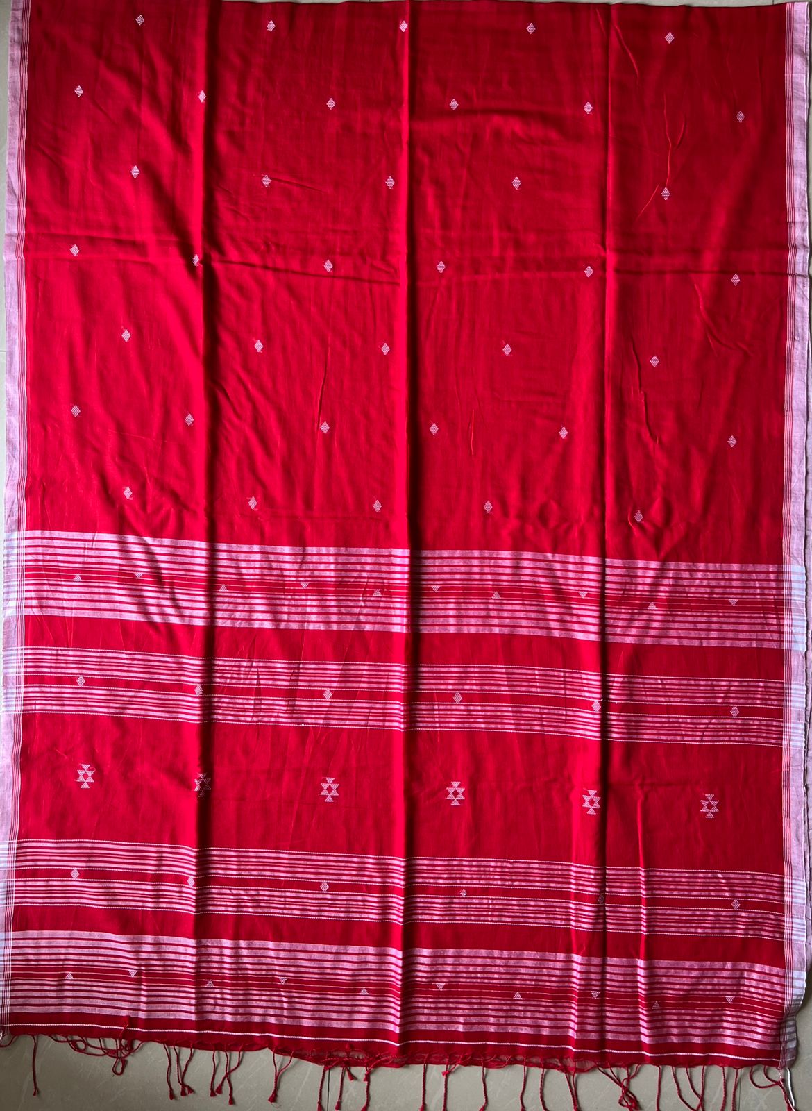 Mul Cotton handwoven Saree (Handloom Marked)