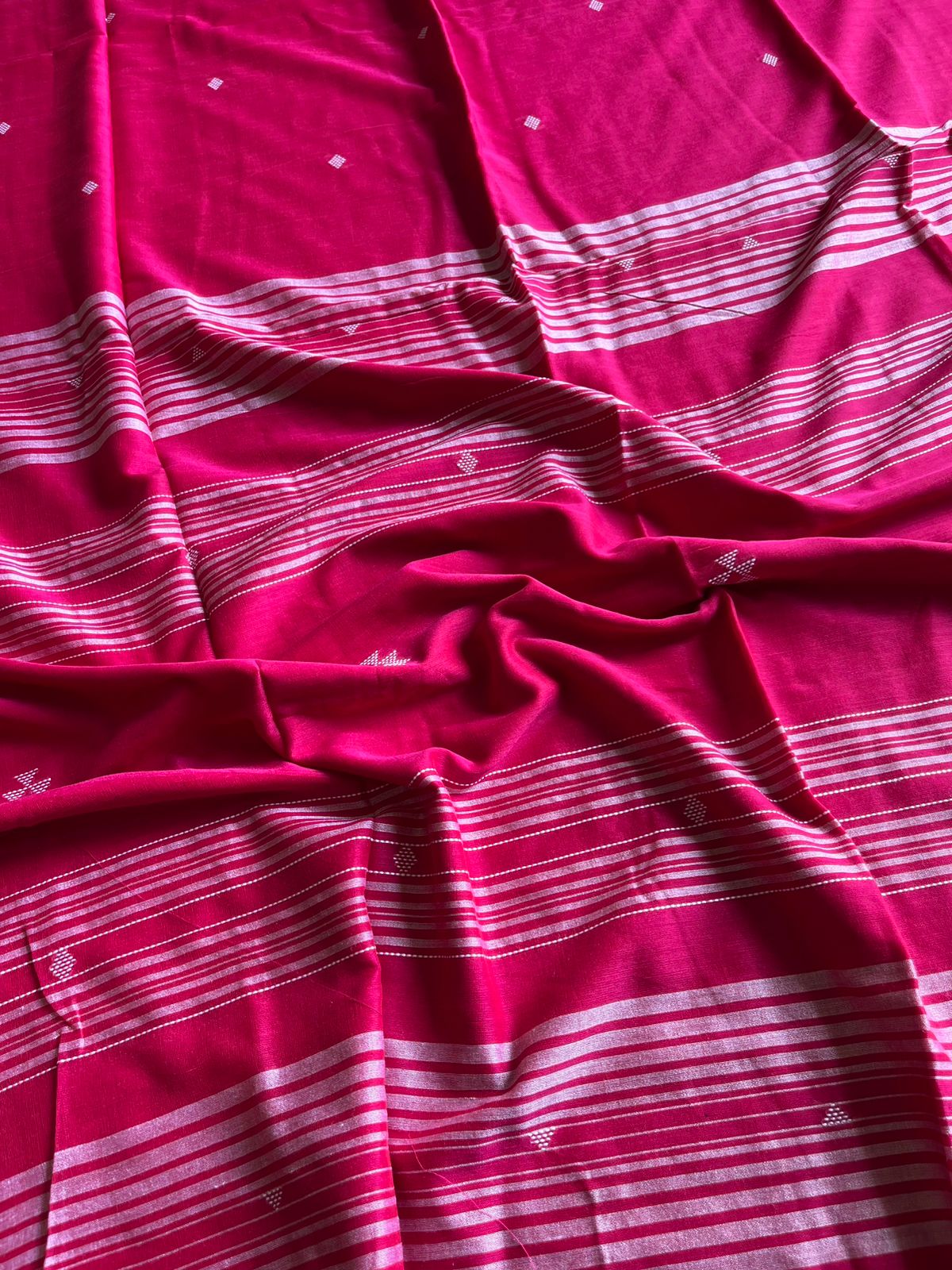 Mul Cotton handwoven Saree (Handloom Marked)