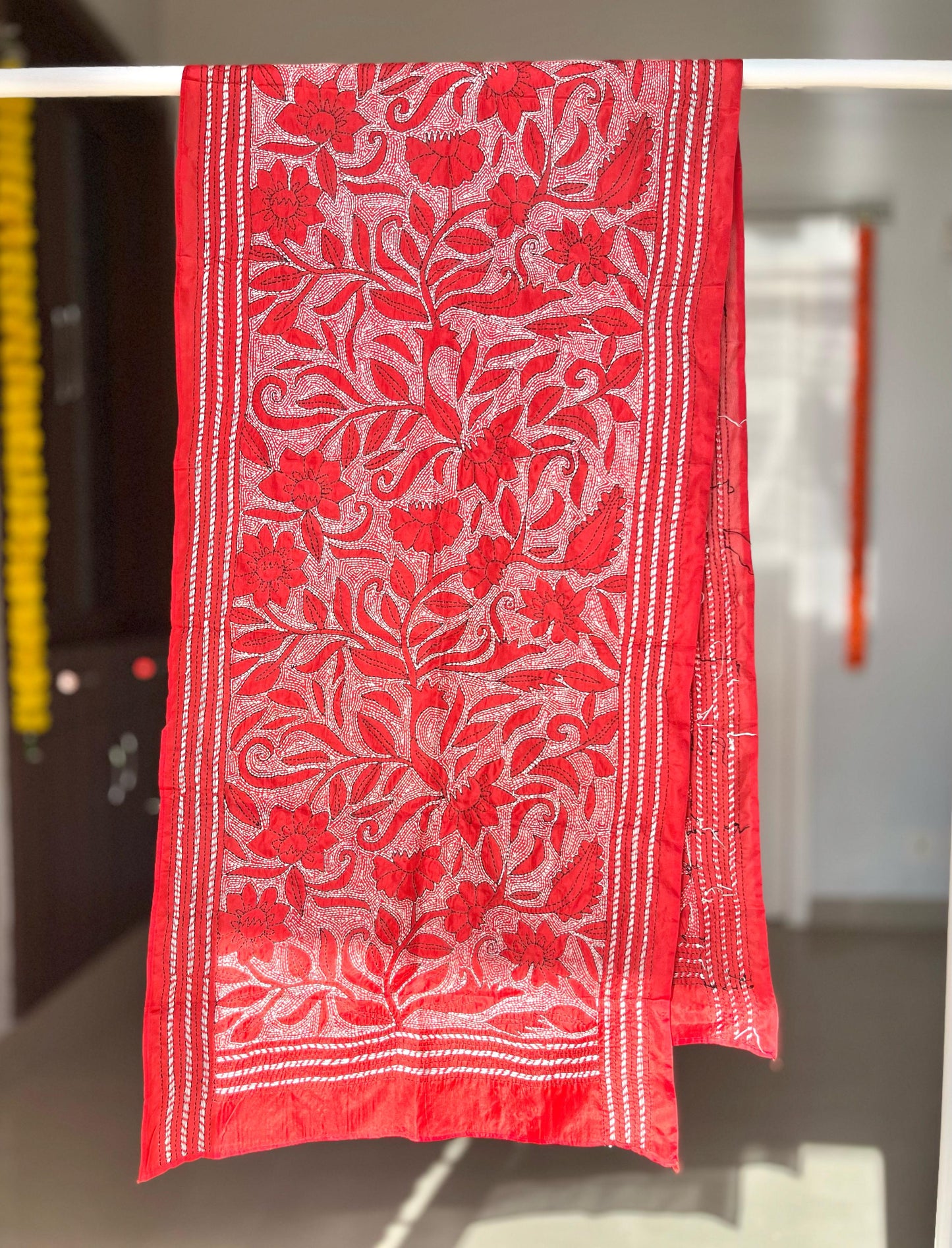 Kantha Art Silk Stole 22"